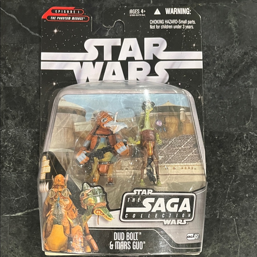Star Wars Saga Collection Dud Bolt & Mars Guo Figures - Multicolor